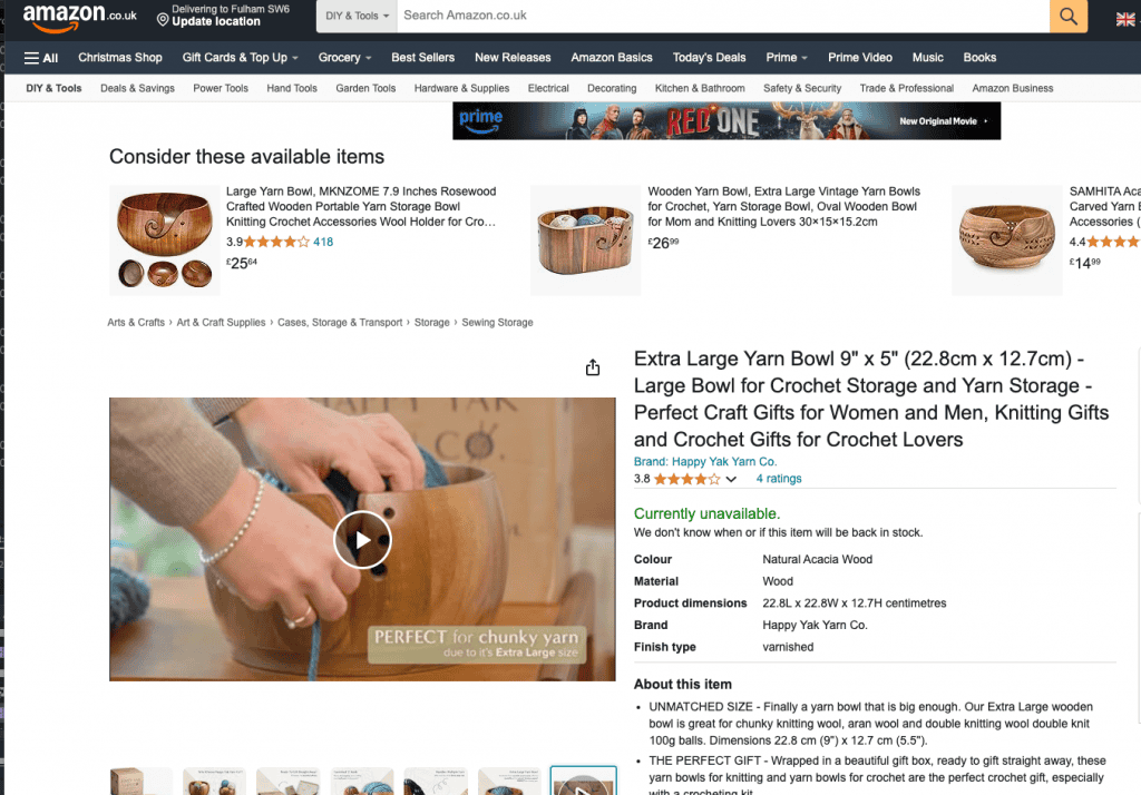 Happy Yak Yarn Co - Amazon Ad 3 Amazon Listing Happy Yarn Yak Co